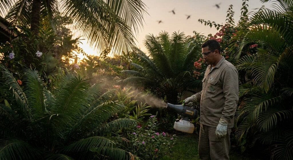 Controle de pernilongos em áreas externas 7