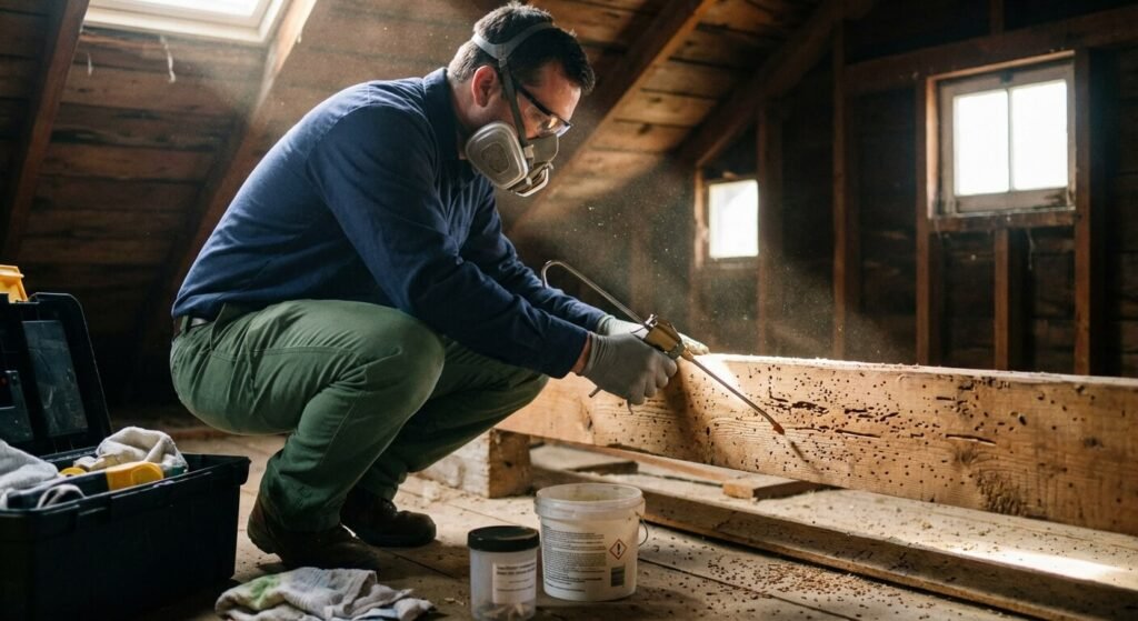 Descupinização contra Cupins de madeira seca 8