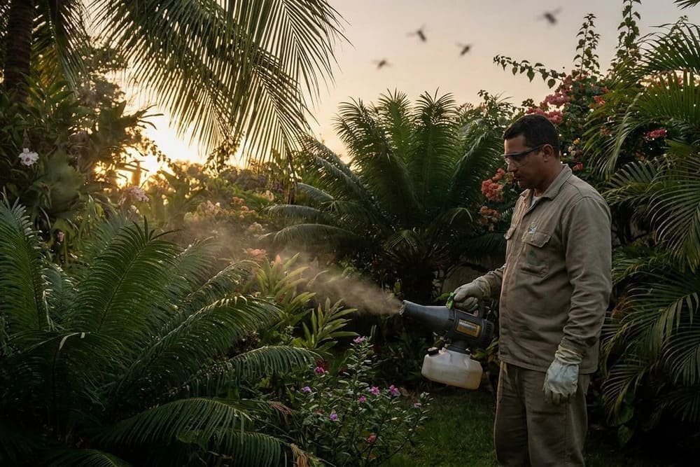 Controle de pernilongos em áreas externas